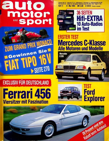Deckblatt Auto Motor und Sport (11/1993)